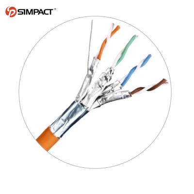 China Telecom Communication Simpact FTP Cat 6 Cable Since CCA 550MHZ Lan Cable Shielded Cat 6 Network Cable for sale