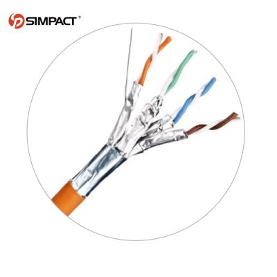 China Telecom Communication Simpact 23awg 305m 1000ft SFTP FFTP Copper Cat 7 LAN Network Cable With CE ISO CE ROHS CPR Ethernet Cable Certification for sale