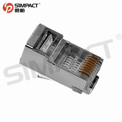 China Wholesale Network Impact Cat5E Cat5 RJ45 Connector Crimp Ethernet Network Cable Modular Plug 8P8C for sale