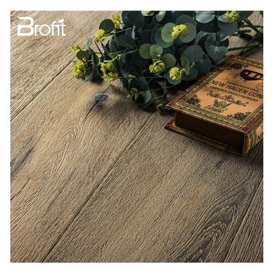 China Newcomer Distressed Gray Handbrushed Arts Crafts Cool Multilayer Engineered Wood Flooring for sale