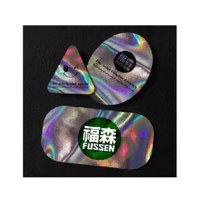 China Holograph in Custom Self Adhesive Logo Sticker Label Printing Laser Holographic Label From A Little Sale for sale