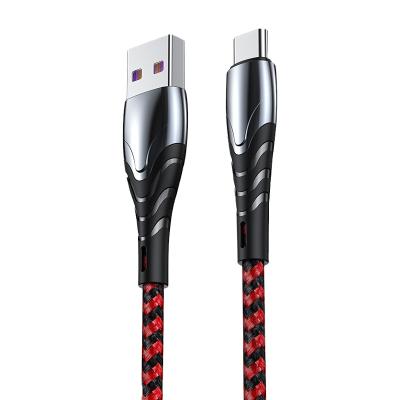 China Zinc Alloy Fast Charging Data Power Cable For Android Type-C IP Usb 5A Fast Charging for sale