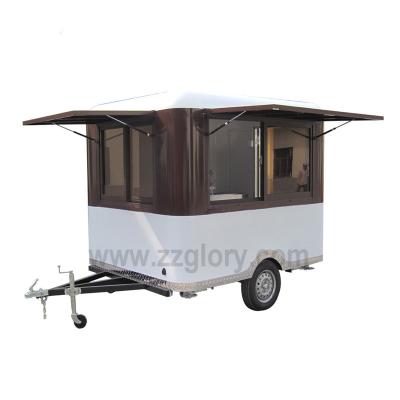 China Snack factory best selling mobile food truck vans hot dog mobile caravan/food vending/mobile food truck for sale for sale