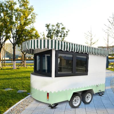 China Movable truck trailer coffee cart trailer hot dog cart for sale for sale