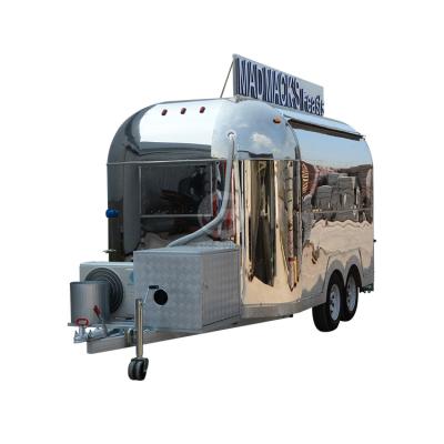 China Vegetable Processing Factory New Design Customized Food Truck Hot Dog Cart Taco Cafe Stainless Steel Food Truck for sale