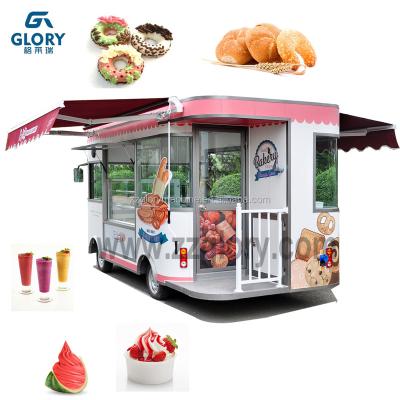 China Mobile Food Truck Street Fast Food Van/Kitchen Ice Cream Truck/Coffee Van For Sale With Double Supply Braking Circuit And CE for sale