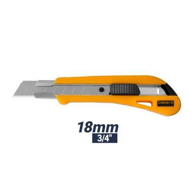 China 18mm Blade Manual Cutting Knife Sharp And Durable High Quality ABS Cutter Utility Knife For Olfa Compatible for sale