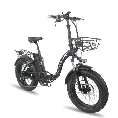 China EU Top Selling Common 48V 1000W 18AH Aluminum Alloy Lithium Battery Folding Electric Bike With 20x4.0 Fat Tire for sale