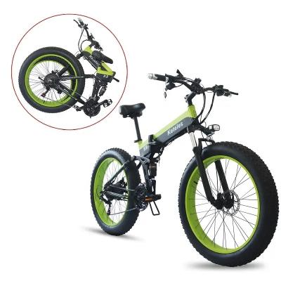 China High Quality Motor Aluminum Alloy Electric Bicycle 48V 1000W Adult Folding Electric Bicycle With 26x4.0 Inch Fat Tire for sale