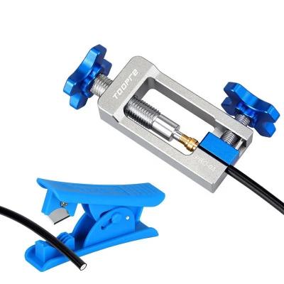 China Road/MTB/BMX Bikes Compatible Recycling Truncation Multi-Function Tools TOOPRE Bike Oil Needle Insert Tool T Head Piping Body Five Line for sale