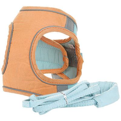 China New Cat Dog Soft And Breathable Amazon Viable Exit Traction Vest Adjustable Belt Night Reflective Pet Harness Set for sale