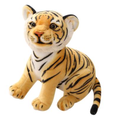 China New Realistic Soft Siberian White Tiger Plush Toy Stuffed Doll Plush Simulation Animal Toys for sale