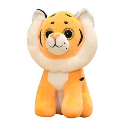 China Hot-selling Liar Giant Tiger Plush Stuffed Toy Realistic Plush Simulation Tiger Toy for sale