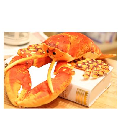 China Realistic Lobsters Toy Stuffed Animal, Red Plush Lobster Carnival Plush Ocean Creature Plush Toys for sale