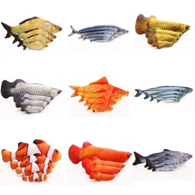 China Plush Simulation Catnip Fish Toy for Cat Playing Training Tool Cats Pets Good Fish Chew Toys Cat Rest Bite Pillow Scratch Board for sale