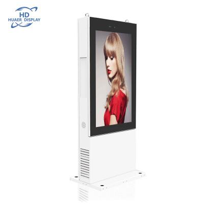 China 55 65 Inch 1080p Digital Signage Standing Advertising Display Digital Signage Kiosk Totem Waterproof Touch Lcd Display Screen for sale