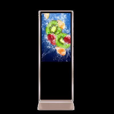 China 43 55 inch lcd media player touch Android screen advertising digital signage internet floor stand totem lcd display for sale