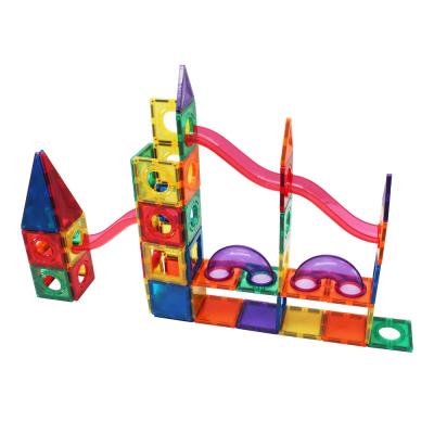 China Building Toy 146 Pcs Children Education Toy Building Block Magnetic Tiles Running Marble Set for sale