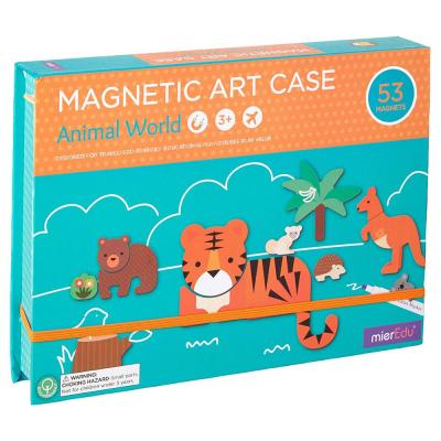 China Magnetic Toy Board Educational Preschool Gift Cardboard Art Case Puzzle Drawing Easel Building for Kids Toys for sale