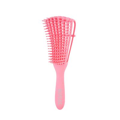 China Waterproof Plastic Detangling Hair Brush Octopus Shape Comb for sale