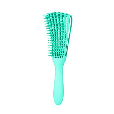 China Hot Selling Waterproof Private Logo Plastic Handle Hair Brush Detangler Brushes for sale