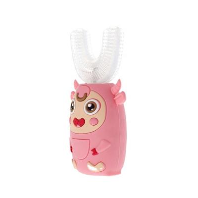 China USB Charging Children U Shape Nano Bristle Toothbrush for sale