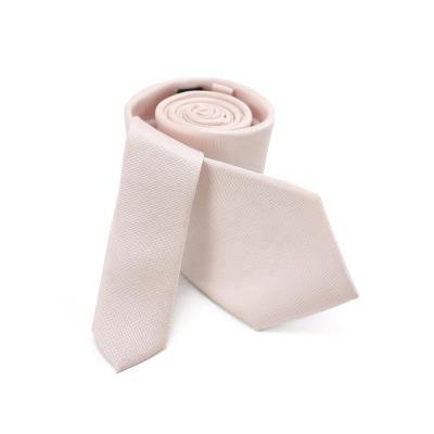 China 100% Solid Color Handmade Nude Pink Silk Tie Jacquard Woven Plain Ties Handmade Silk Ties for sale