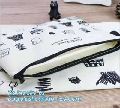 China Solid Color Canvas Pencil Case Stationery Pencil Bag, Canvas stationery storage bag, retro canvas bags student stationer for sale