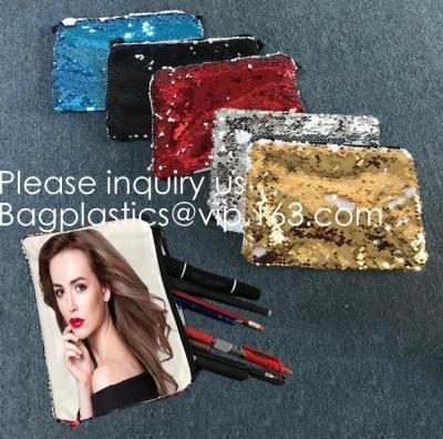 China Heat Transfer Blank Strapping Sequin Small Hand bag For Sublimation Printing,Sublimation Multicolor Sequin Bag Blanks  pack for sale