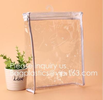 China Clear PVC Zipper Pen Pencil Case, T-SHIRT  PAC Pencil Bag Makeup Pouch, garment pouch bag, Organizer, Travel Case, cloth for sale