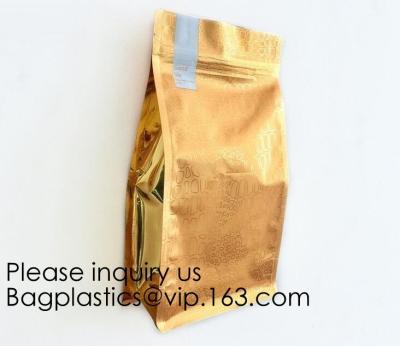 China Laminated Material Metalized Film Side Gusset Pouches,Digital Metaled Print Stand Up Metaled Pouch,Resealable Metalized for sale