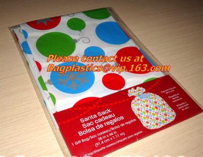 China Giant gift packs birthday polWedding Gift Decorative Square Bottom Packaging Candy Bags for Giant Plastic Christmas Bags for sale