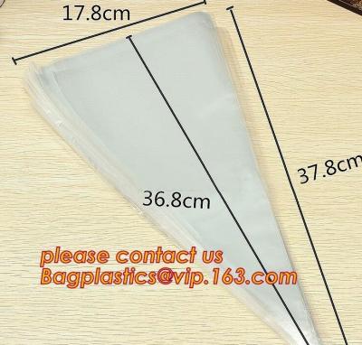 China cone shape custom print clear plastic christmas candy bag,cone shaped clear candy treat opp bag,Various Styles Christmas for sale