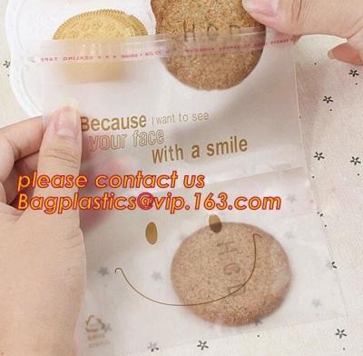 China Various Styles Christmas Santa Claus moose Snowman self-adhesive Cookie packaging bags for biscuits snack christmas for sale