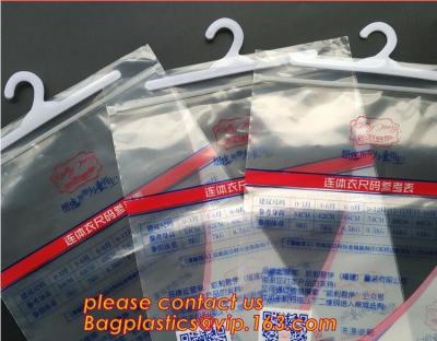 China hanger hook plastic underwear packaging poly bags with hanger,Frosted PVC plastic hook bag button opening bagplastics for sale