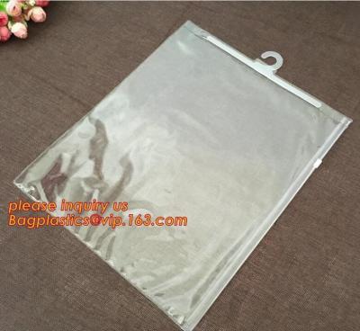 China underwear packaging hanger plastic,Slider Zipper Hanger Hook Bag For Men's Box / Underwear Packaging bagplastics bagease for sale