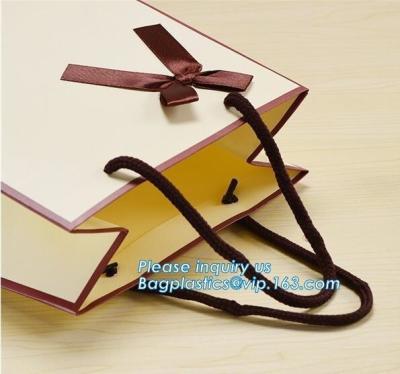 China custom-made thank you rose luxury gift bags,Boutique High - End Custom Premium Paper Bags , Custom Printed Carrier Bags for sale