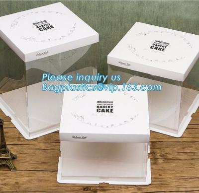 China Cheap Custom Cupcake Handle Box Cake Boxes Wholesale,Take Away Birthday Cake Boxes Cardboard Boxes Cake Boxes bagplastic for sale