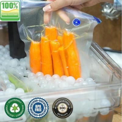 China vacuum sealer storage bag Heat seal laminated transparent vacuum plastic food packing bags for sausage, BAGPLASTICS. BAG for sale