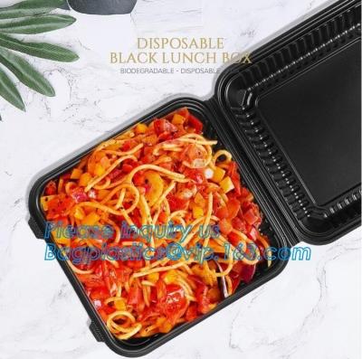 China Natural Compostable 3 Compartment Biodegradable Disposable Corn Starch Food Container,starch 4 compartment microwave foo for sale