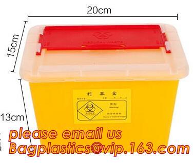 China 1L 2L 4L 6L plastic round medical disposable sharps bins, plastic disposables sharpes container /sharpes bin for medical for sale