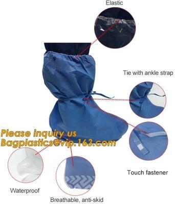 China Waterproof green disposable PE shoe cover plastic overshoes,Hospital Using Disposable PP Non Woven Shoe Cover Medical Sh for sale