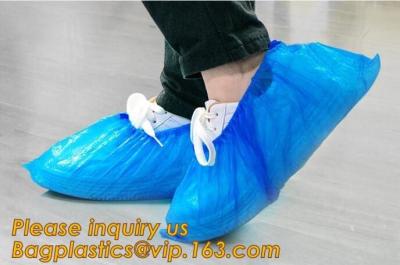 China THICK DISPOSABLE,DUST-PROOF,CPE COATED,SMS BOOT COVER,NON WOVEN SHOE COVER,heavy duty polypropylene fabric shoes cover for sale