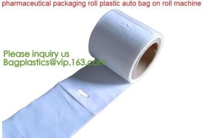 China clear LLDPE easy tearing line pre-opened in roll bag,Factory custom LLDPE plastic autobag Preopened polybag on a Roll for sale