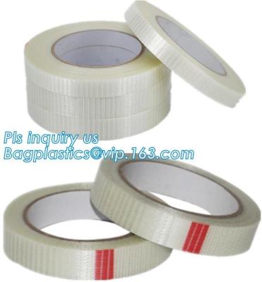 China Filament/Fiberglass Tape,Mono line Filament Tapes,Promotional Filament Fiberglass Self-adhesive Tape bagease bagplastics for sale