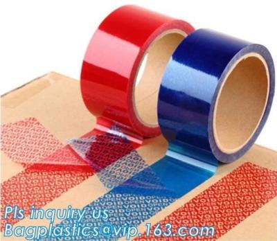 China transfer high residue tamper evident security void tape，Anti Tamper Proof Evident Security Warranty Void Tape bagease for sale