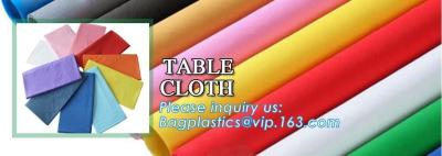 China Reusable Non Woven Disposable Table Cloth/Table Cover for wedding ,outdoor ,party, Recycle bio-degradable TNT Non woven for sale