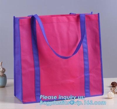 China Promotional pp coated custom printed recycled eco tnt grocery non woven bag, Eco friendly promotional custom reusable br for sale