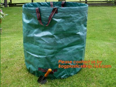 China Plastic Garden Large Tip Bag,Self-standing Tip Sacks Make Yard Clean-up Easy,PP woven Garden Leaf Bag,Garden Sack, packs for sale