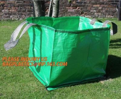 China Home Garden Supplies Reusable Gardening Collapsible Garden Leaf Bags,2Pcs/Set Large Capacity 272L Trash Garden Leaf Weed for sale